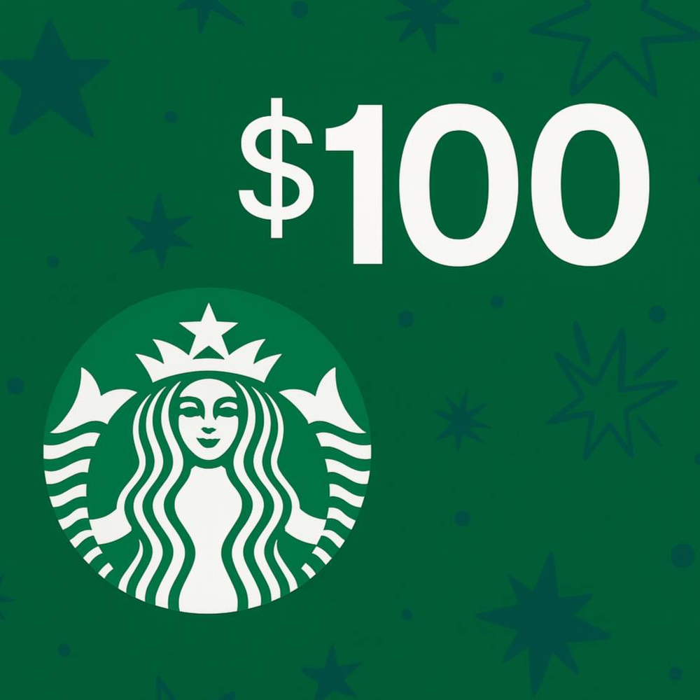 $100 Starbucks Gift Card
